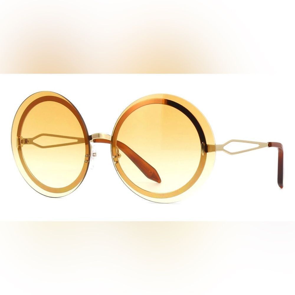 Victoria Beckham Stylish Gold Sunglasses - Picture 8 of 9